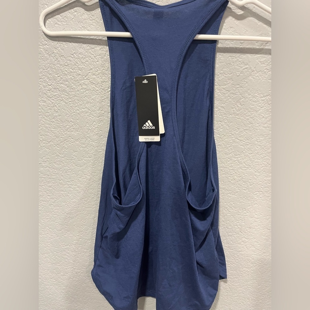 ADIDAS Women’s Blue Tank Top Sze Small NWT - Picture 2 of 4